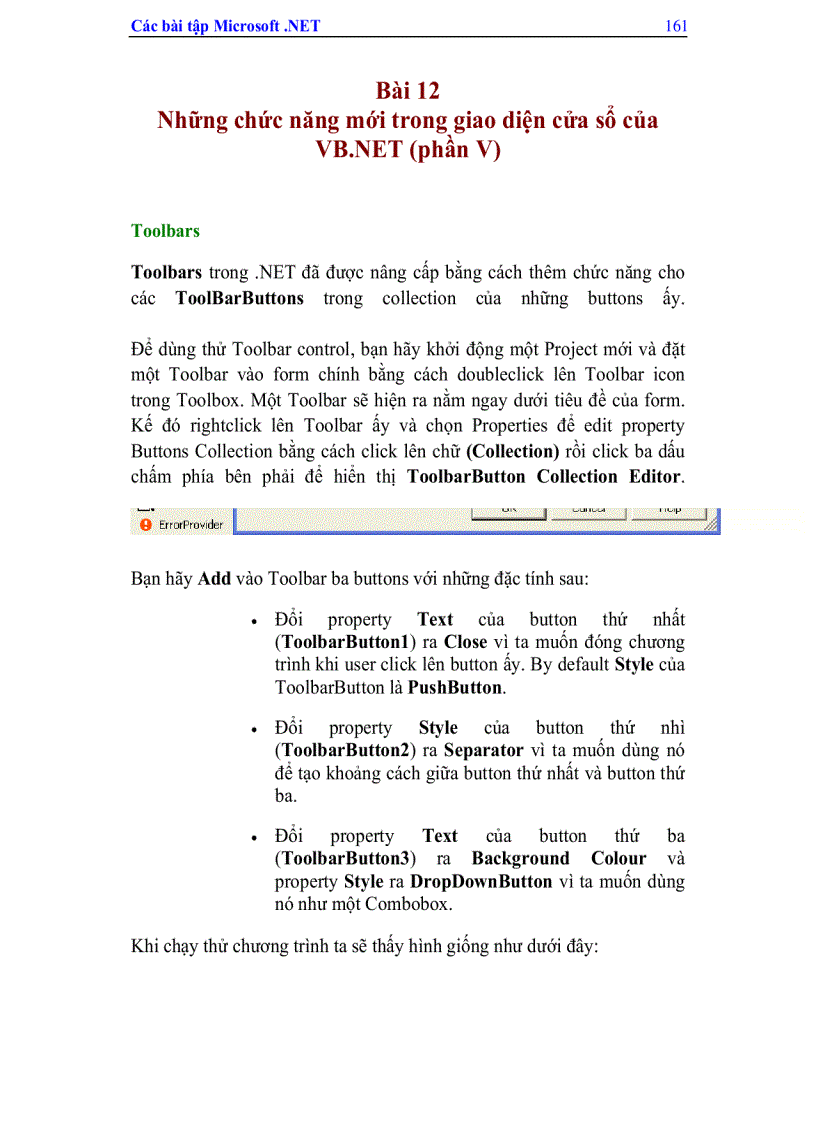 image for page Các Bài Tập Microsoft Visual Studio Net