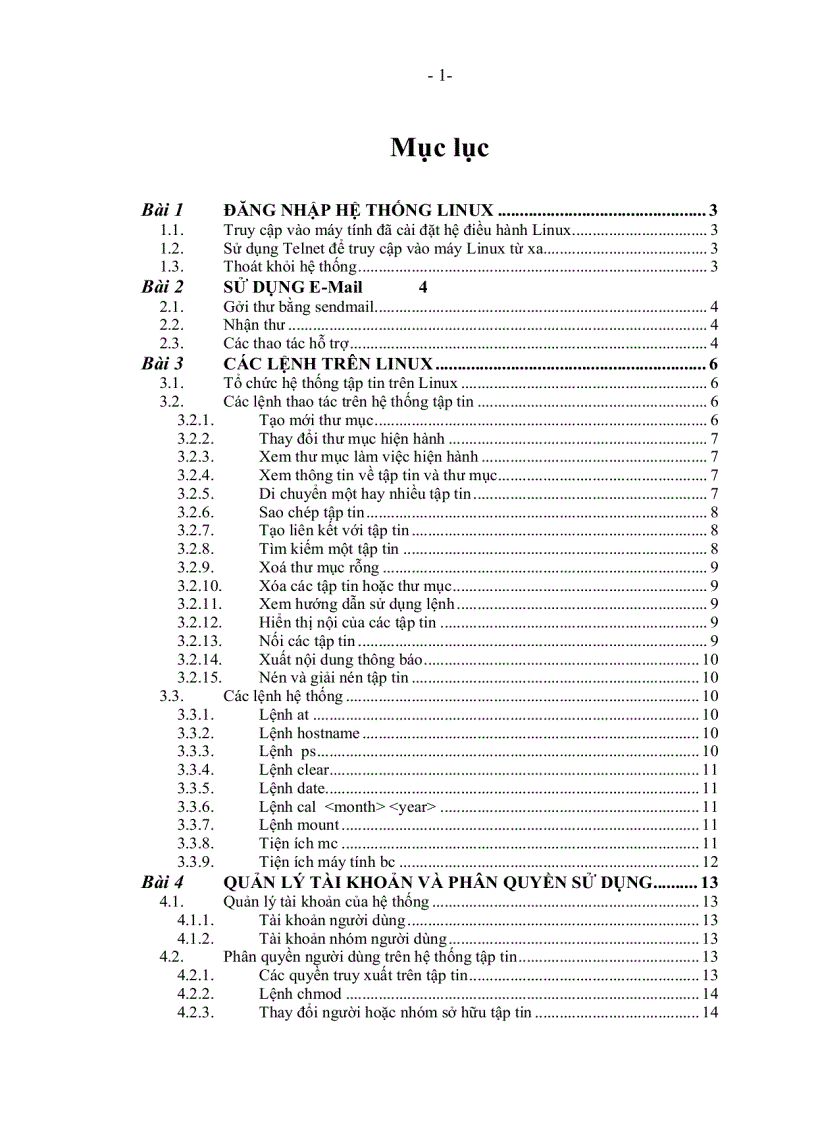 image for page Các bài thực hành Linux