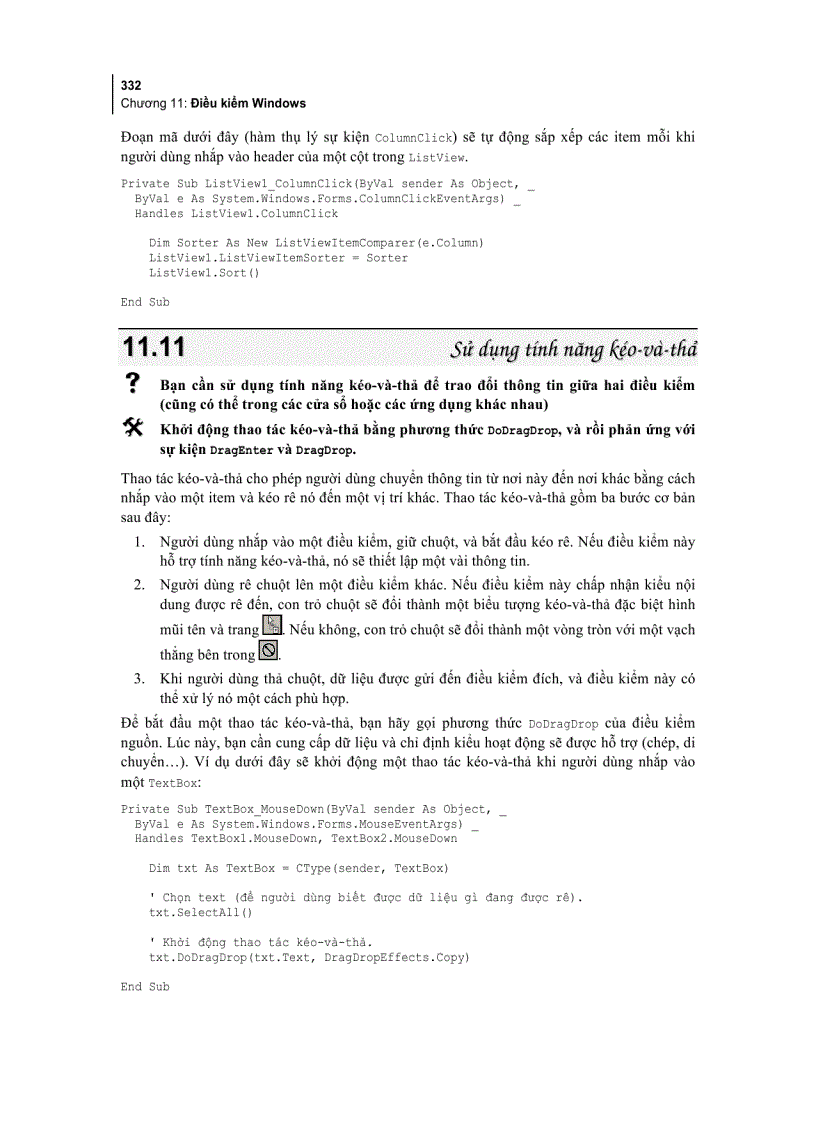 image for page Các giải pháp lập trình Visual Basic Net Tập 1