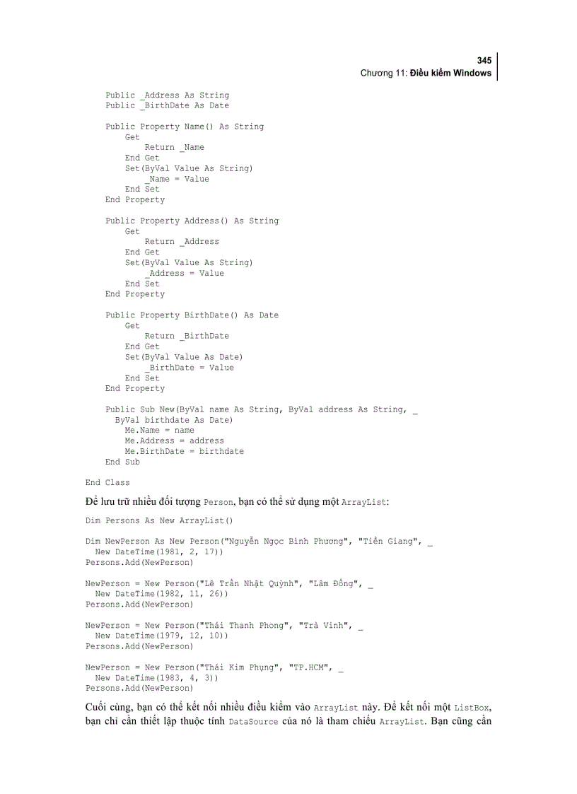 image for page Các giải pháp lập trình Visual Basic Net Tập 1