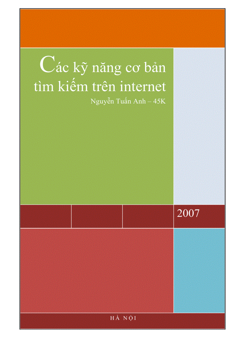 image for page Các kỹ năng tìm kiếm cơ bản trên internet