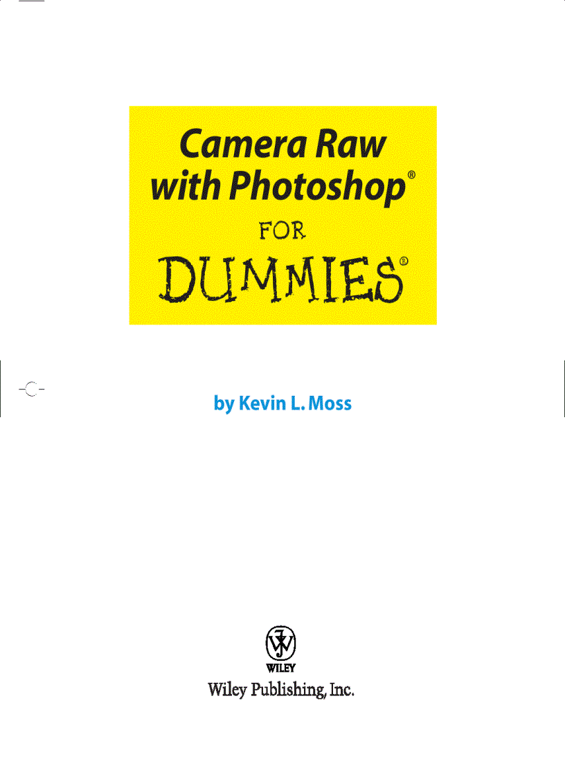 image for page Camera Raw with Photoshop For Dummies