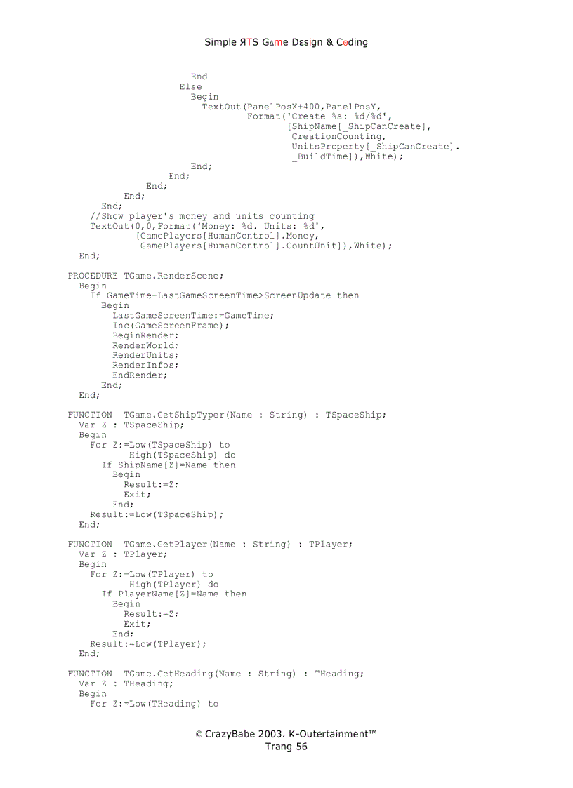 image for page Căn Bản Thiết Kế Và Lập Trình Game