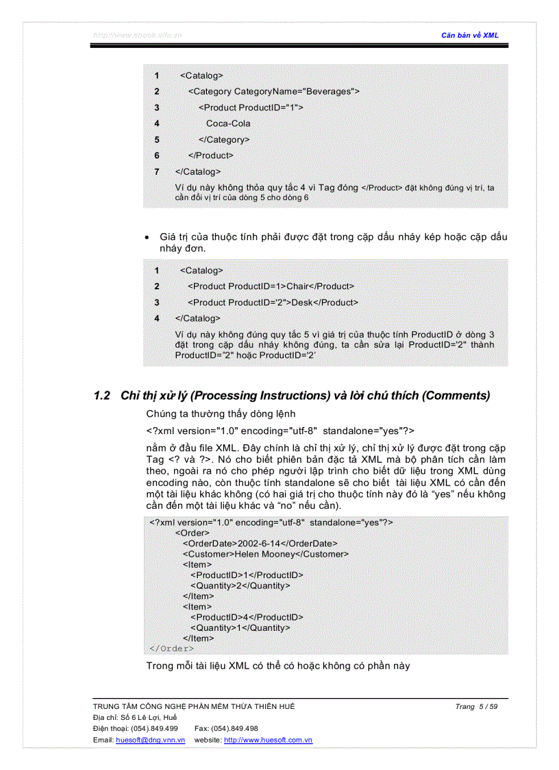 image for page Căn Bản Về XML