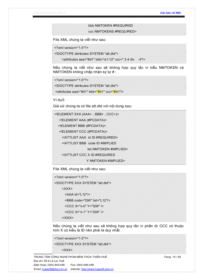 image for page Căn Bản Về XML