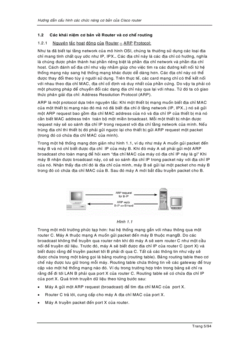 image for page Cấu hình tính năng cơ bản cho router