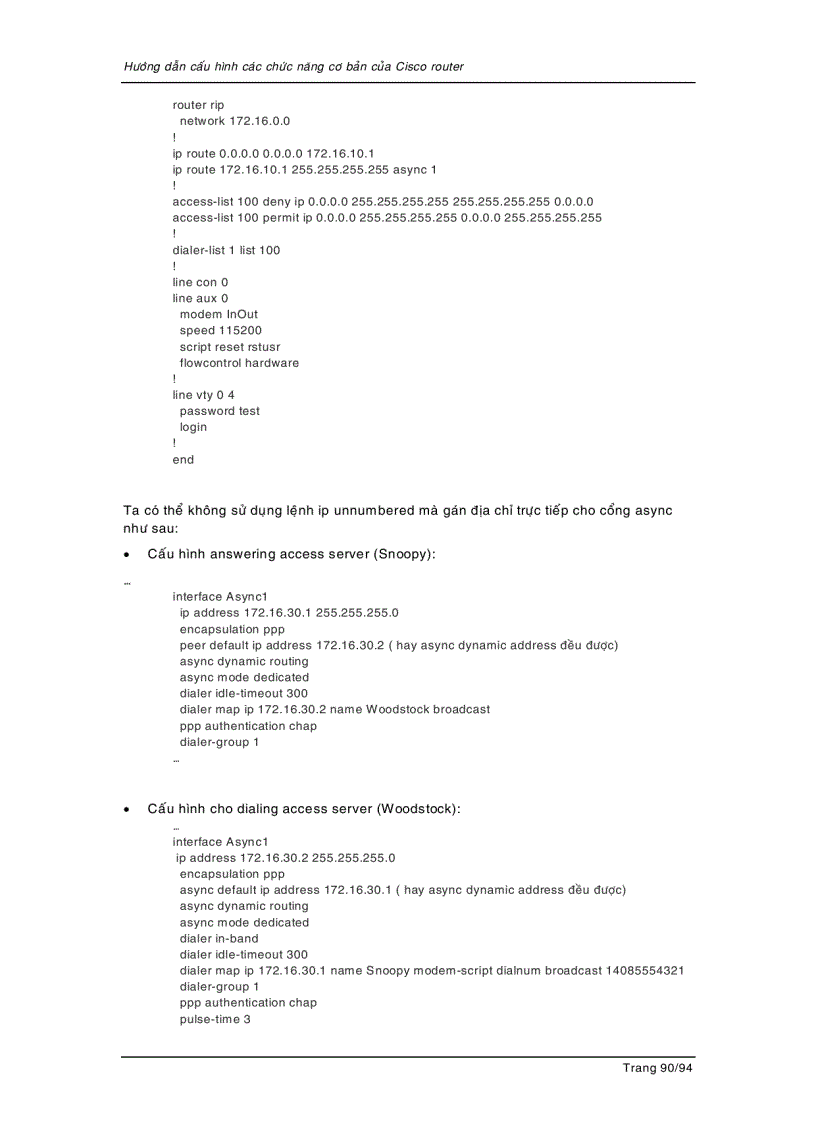 image for page Cấu hình tính năng cơ bản cho router