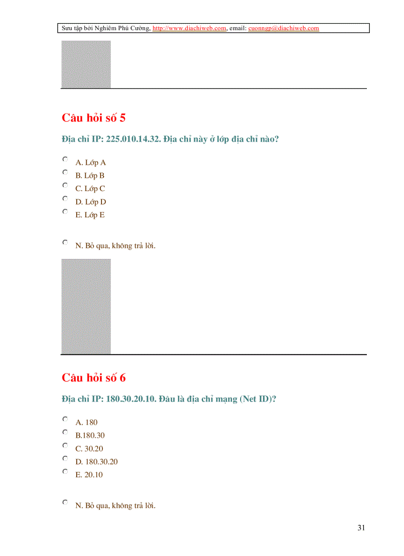image for page Cấu trúc địa chỉ IP trên Internet