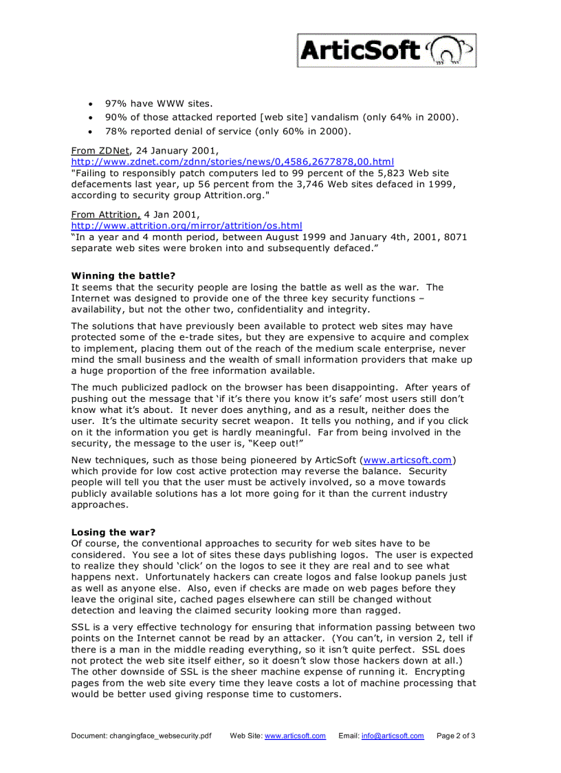 image for page ChangingFace web security