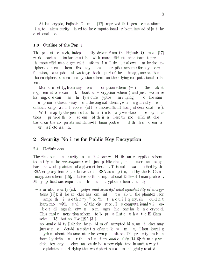 image for page Chosen Ciphertext Security for any One Way Cryptosystem