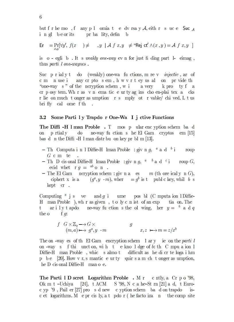 image for page Chosen Ciphertext Security for any One Way Cryptosystem
