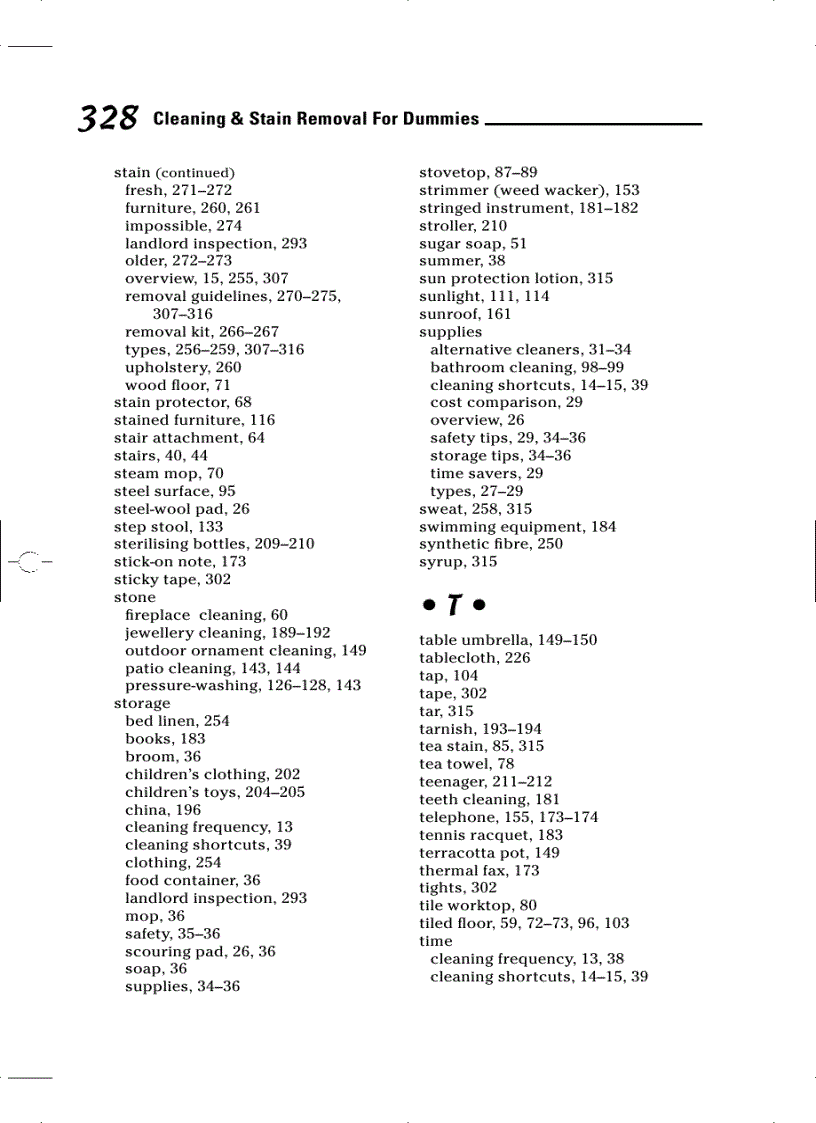 image for page Cleaning Stain Removal for Dummies For Dummies