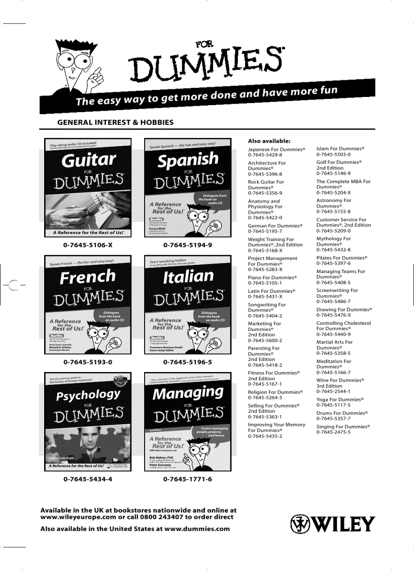 image for page Cleaning Stain Removal for Dummies For Dummies