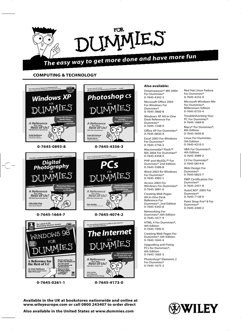 image for page Cleaning Stain Removal for Dummies For Dummies
