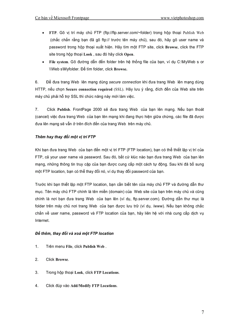 image for page Cơ bản về Microsoft FrontPage 2002
