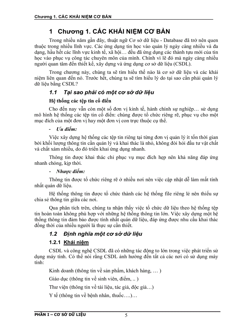 image for page Cơ sở dữ liệu Phần I