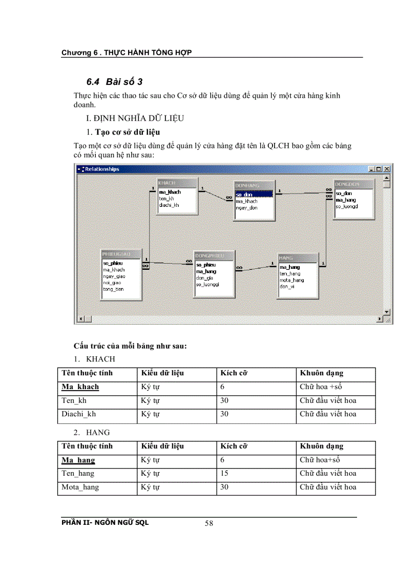 image for page Cơ sở dữ liệu Phần II