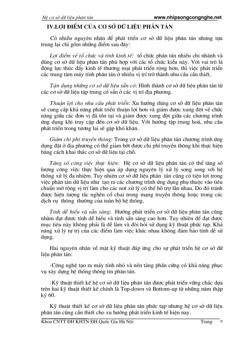 image for page Cơ Sở Dữ Liệu Phân Tán