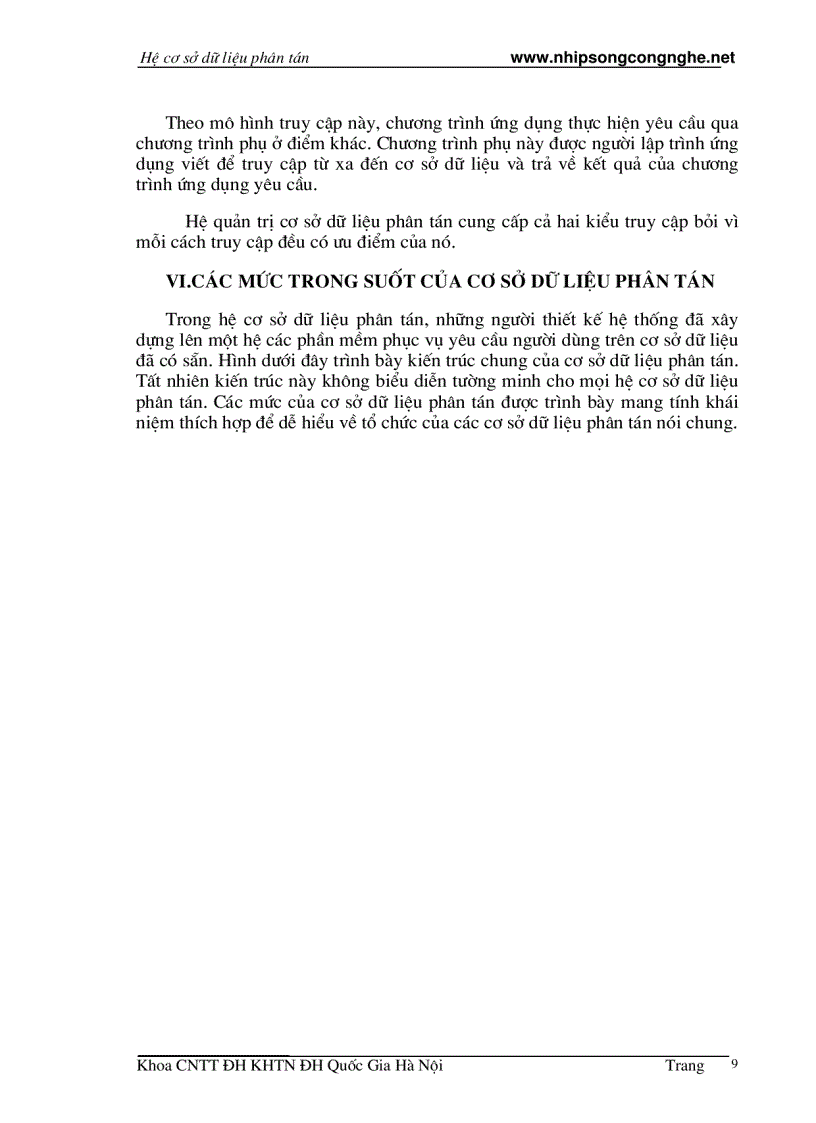 image for page Cơ Sở Dữ Liệu Phân Tán