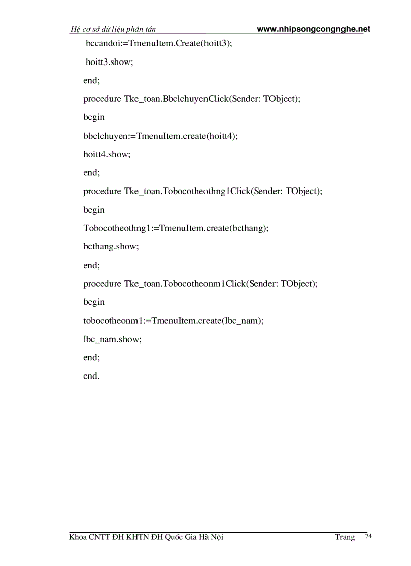 image for page Cơ Sở Dữ Liệu Phân Tán