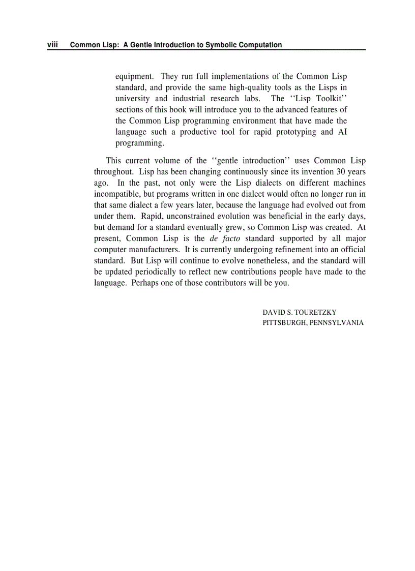 image for page Common Lisp A Gentle Introduction to Symbolic Computation