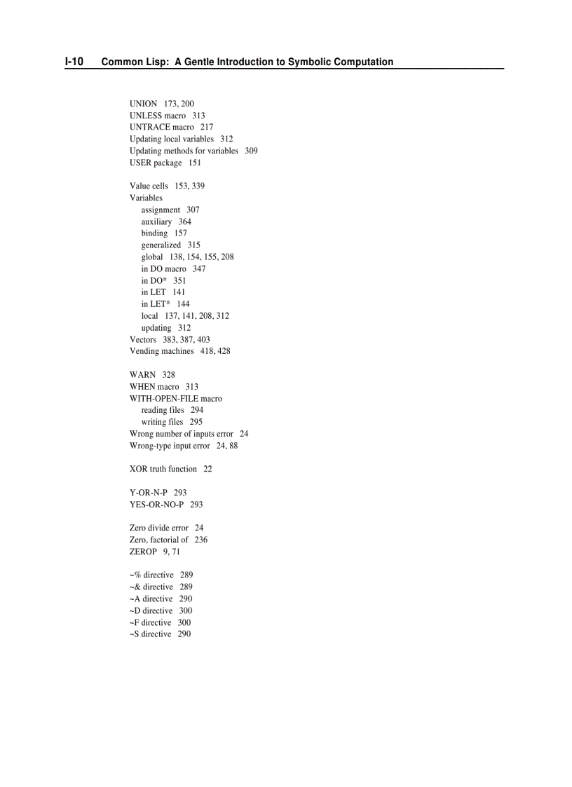 image for page Common Lisp A Gentle Introduction to Symbolic Computation