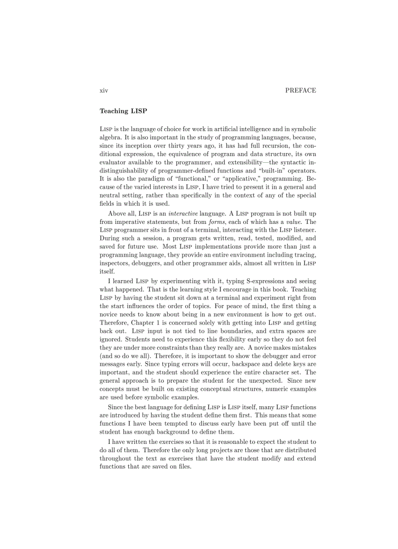 image for page Common Lisp An Interactive Approach Principles of Computer Science Series