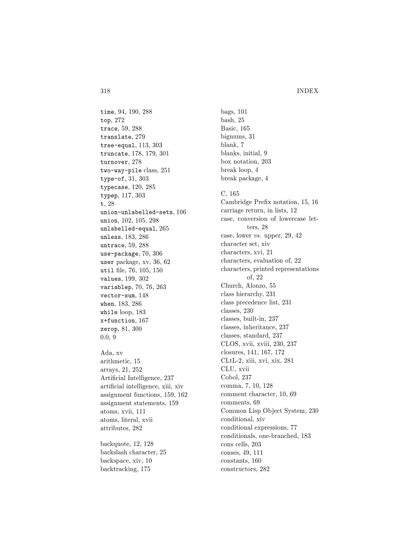 image for page Common Lisp An Interactive Approach Principles of Computer Science Series