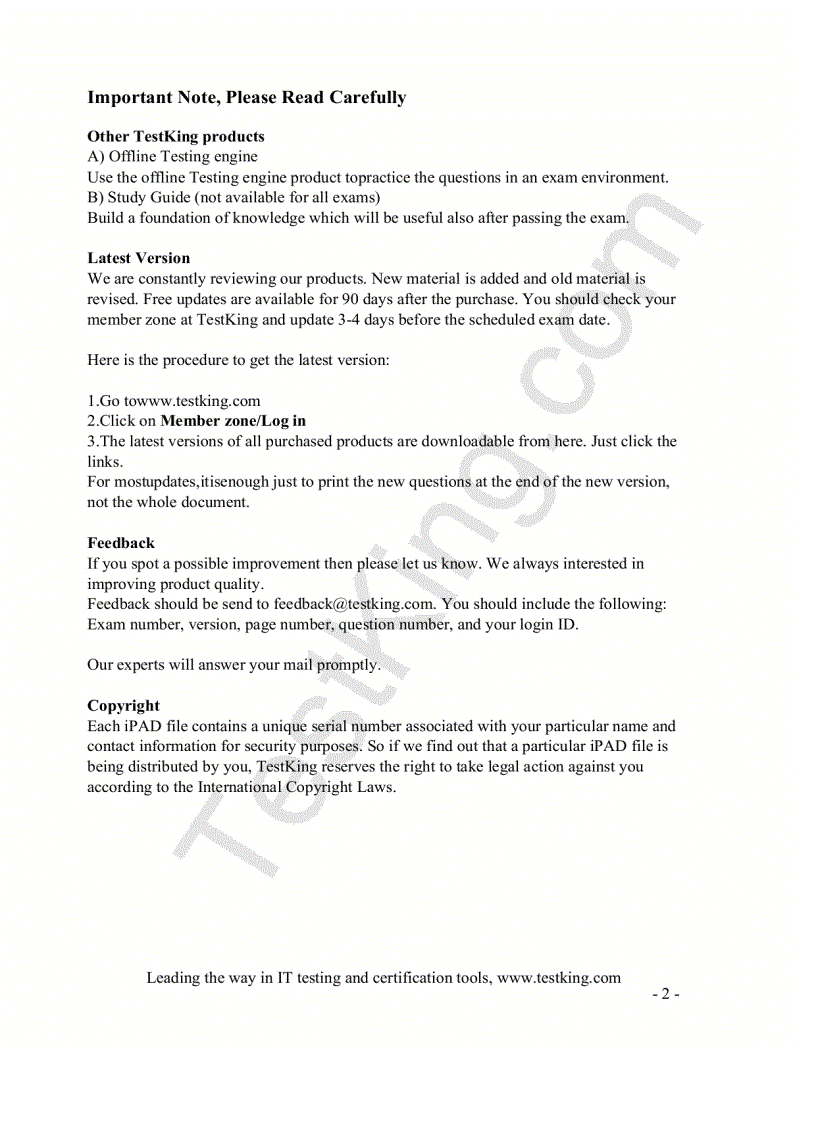 image for page CompTIA Testking