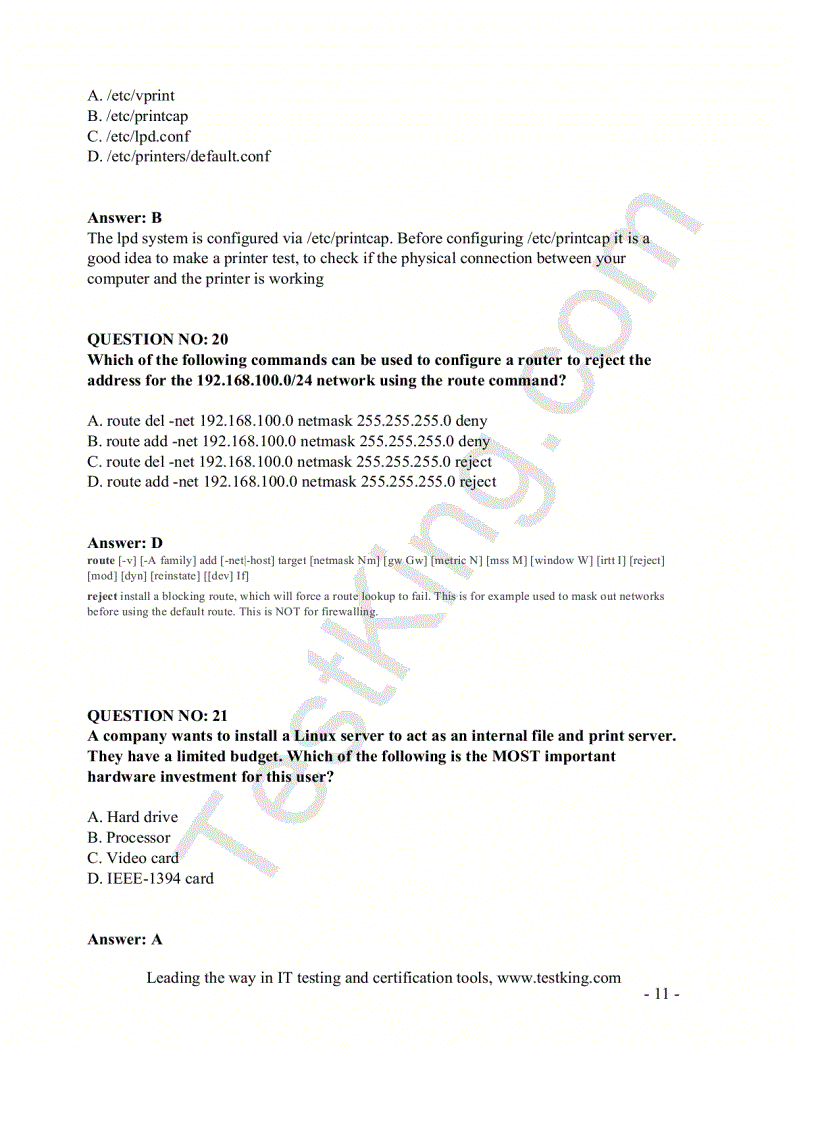 image for page CompTIA Testking