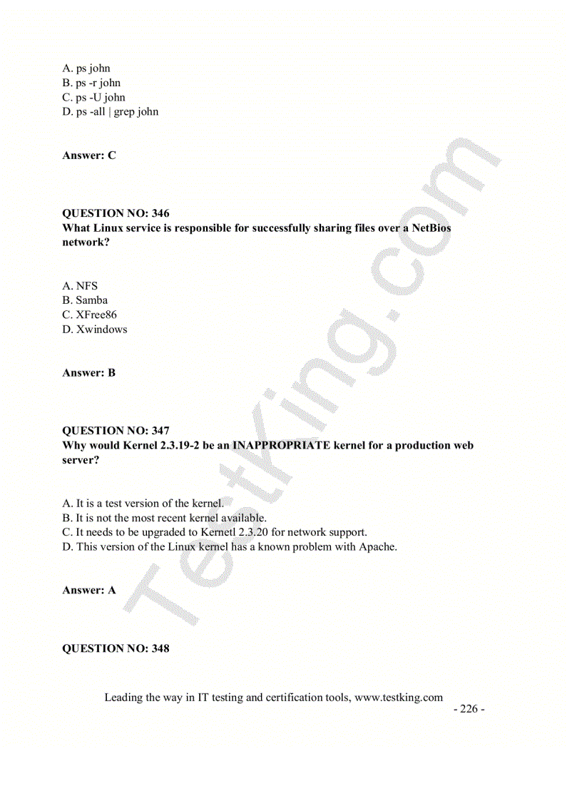 image for page CompTIA Testking