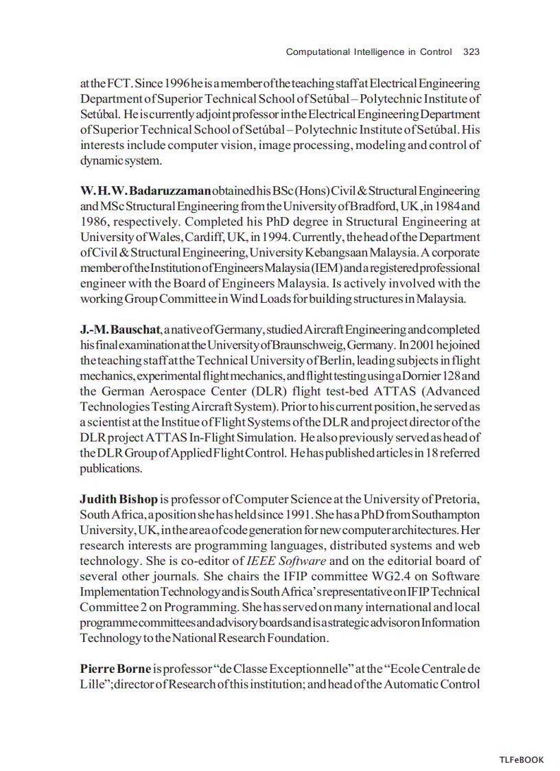 image for page Computational Intelligence In Control