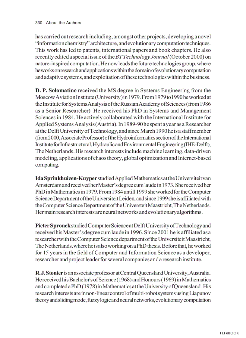 image for page Computational Intelligence In Control