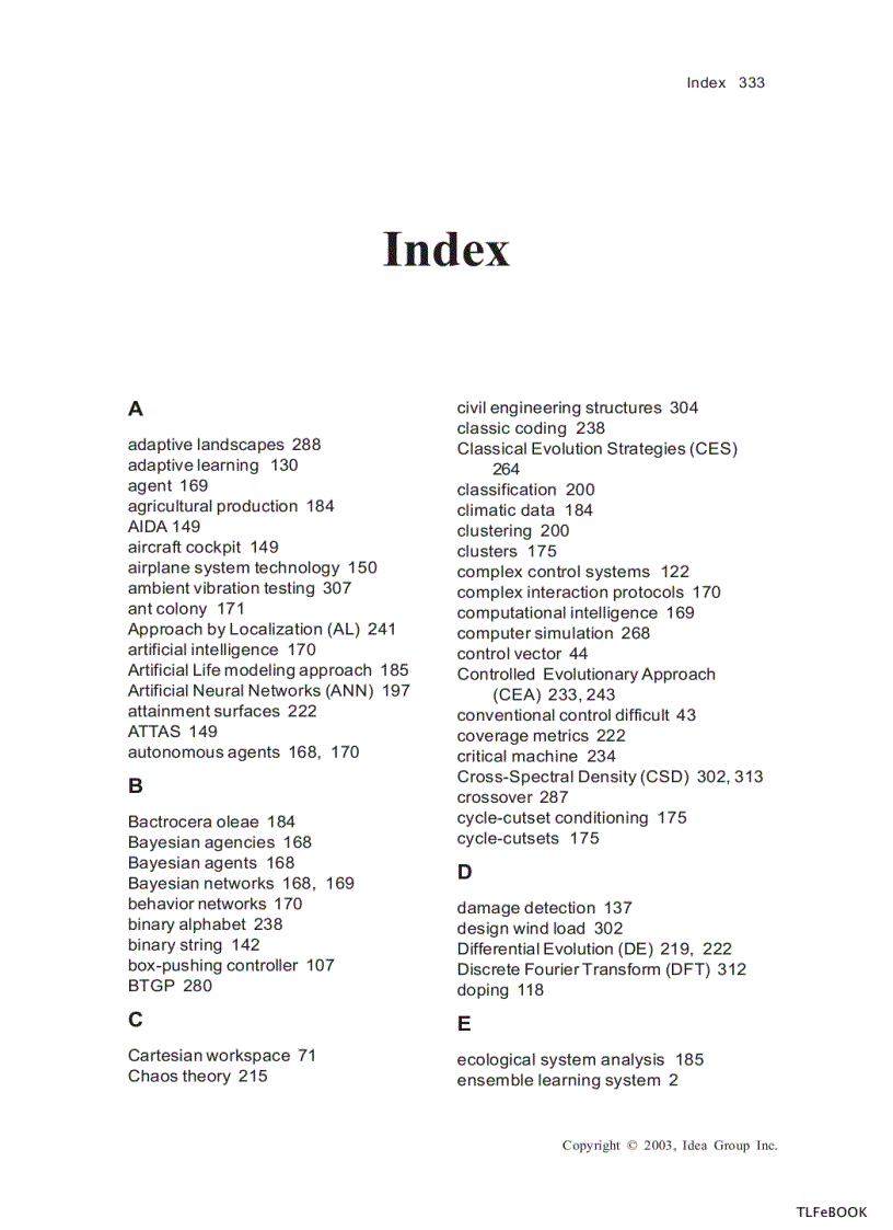 image for page Computational Intelligence In Control