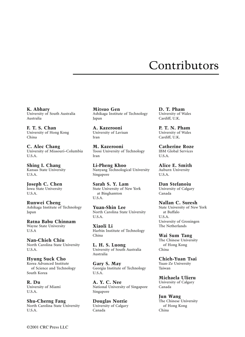 image for page Computational Intelligence in Manufacturing Handbook Jun Wang