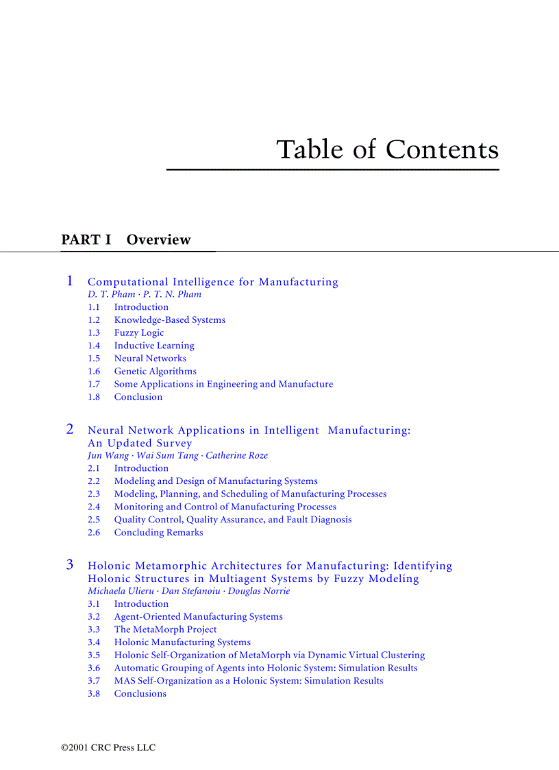 image for page Computational Intelligence in Manufacturing Handbook Jun Wang