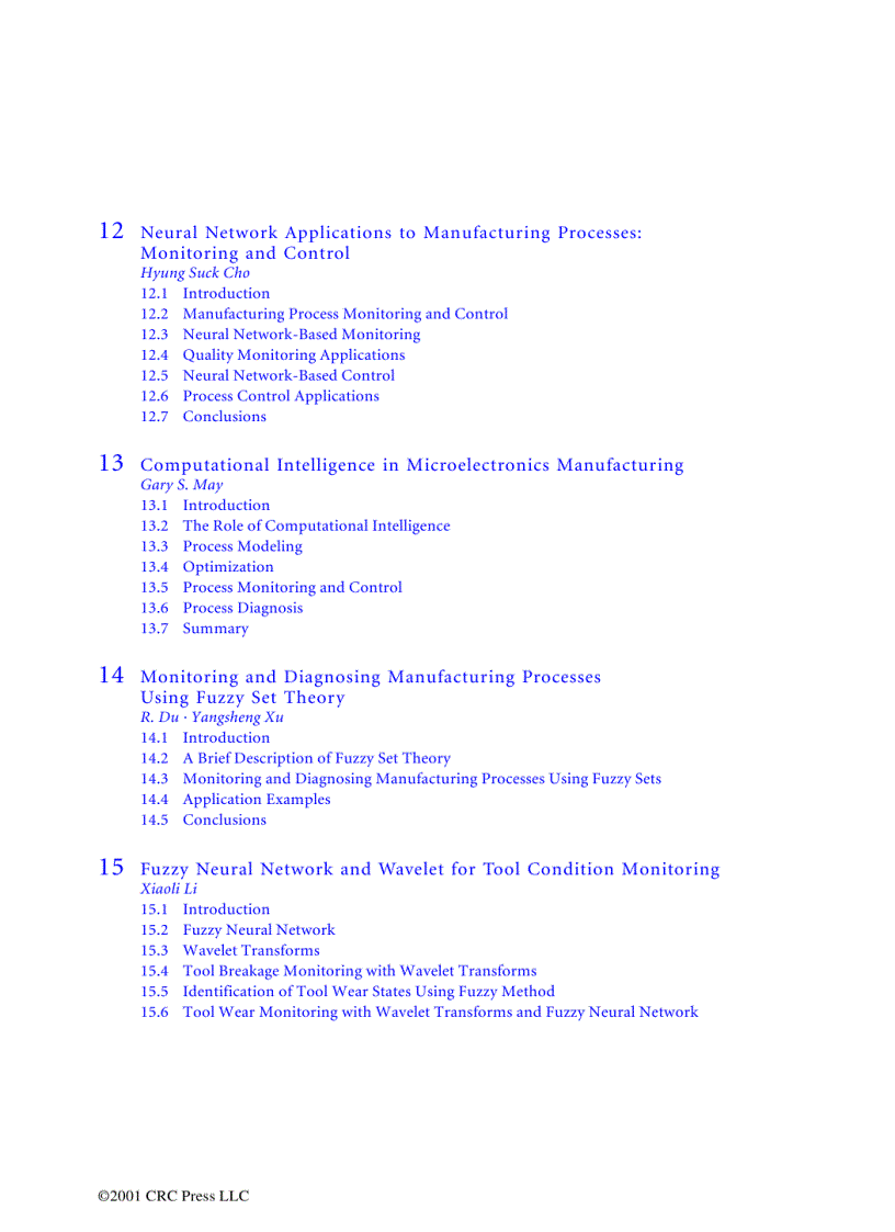 image for page Computational Intelligence in Manufacturing Handbook Jun Wang