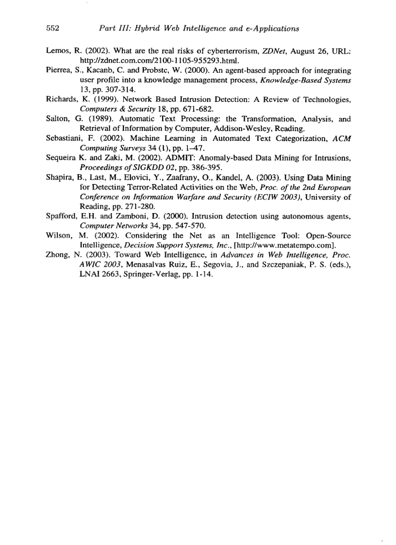 image for page Computational Web Intelligence Intelligent Technology for Web Applications Series in Machine Perception Artifical Intelligence