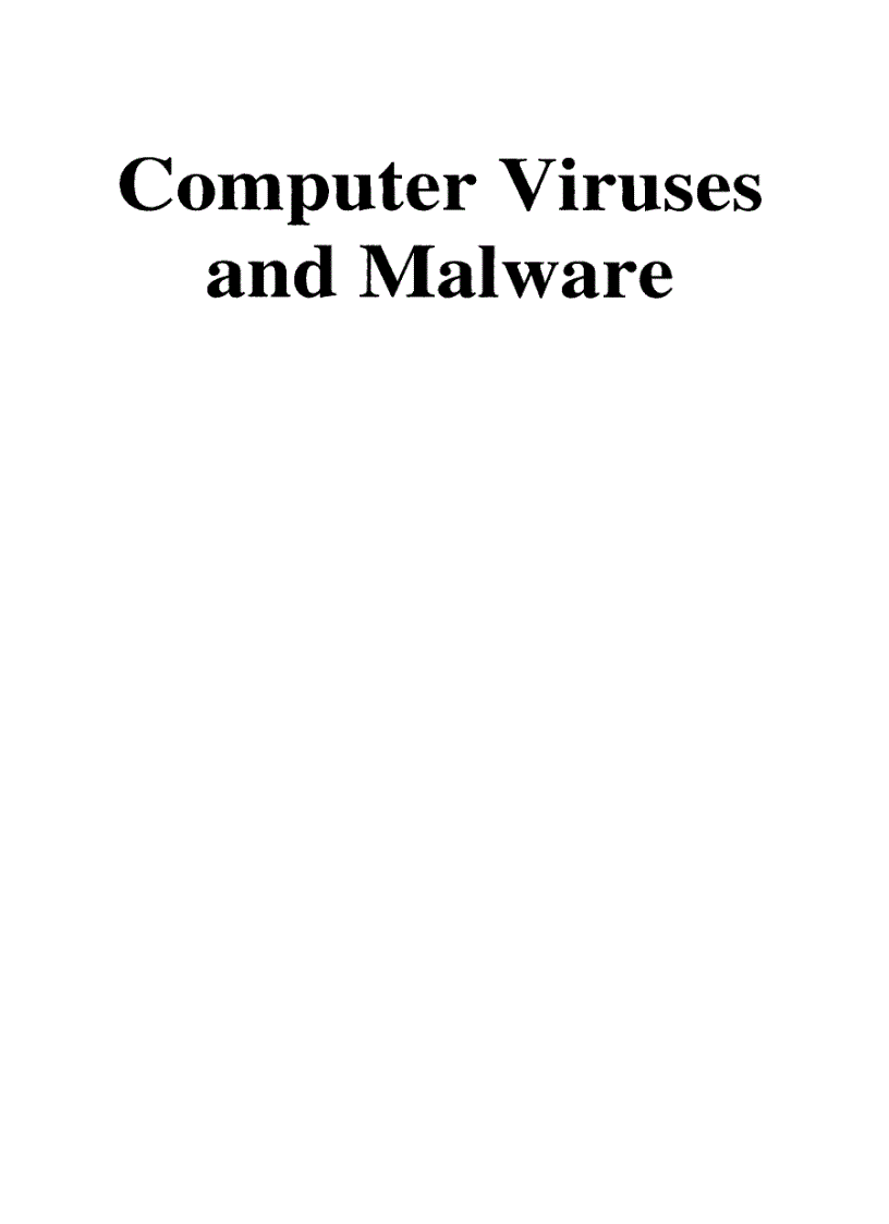 image for page Computer Viruses And Malware