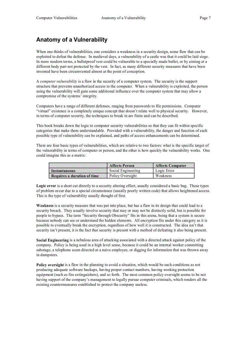 image for page Computer Vulnerabilities