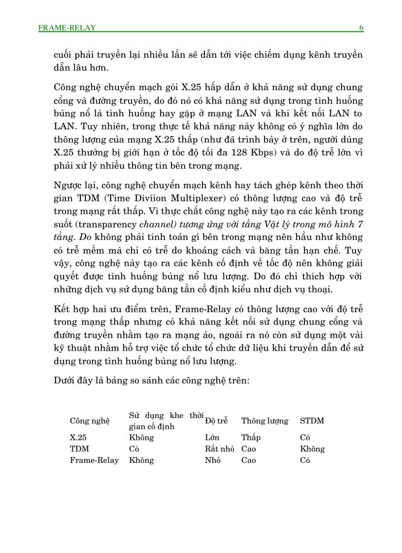 image for page Công nghệ frame relay