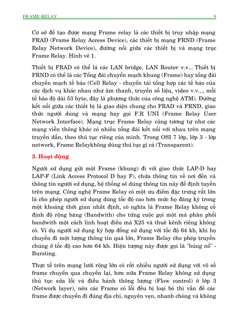 image for page Công nghệ frame relay