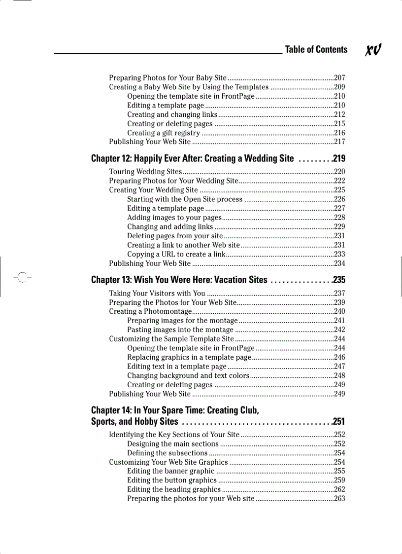 image for page Creating Family Web Sites For Dummies