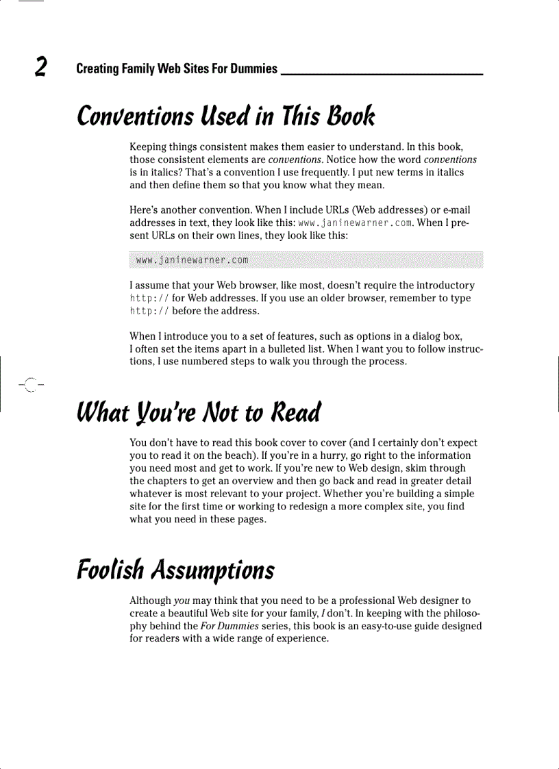 image for page Creating Family Web Sites For Dummies