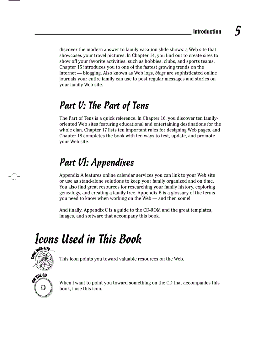 image for page Creating Family Web Sites For Dummies