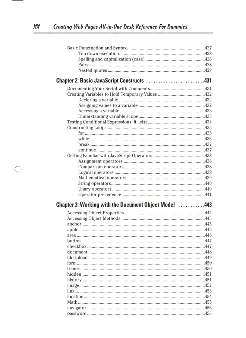 image for page Creating Web Pages All in One Desk Reference For Dummies