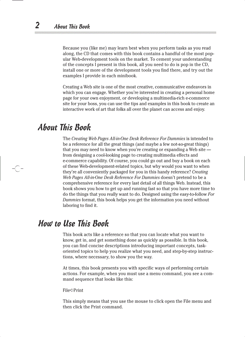 image for page Creating Web Pages All in One Desk Reference For Dummies