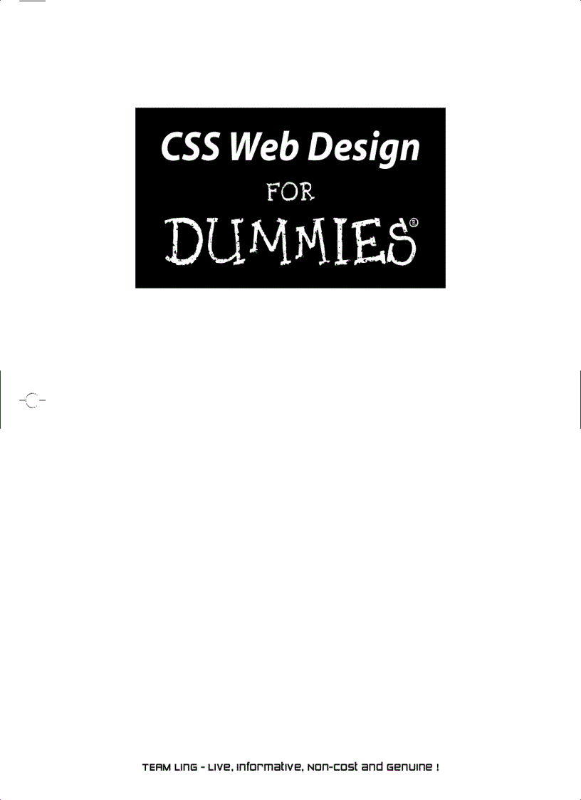 image for page CSS Web Design For Dummies