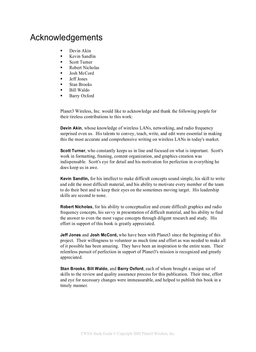 image for page CWNA Certified Wireless Network Administrator Official Study Guide Exam PW0 100