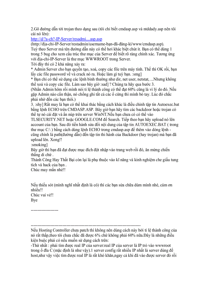 image for page Các bước Hack Server 1